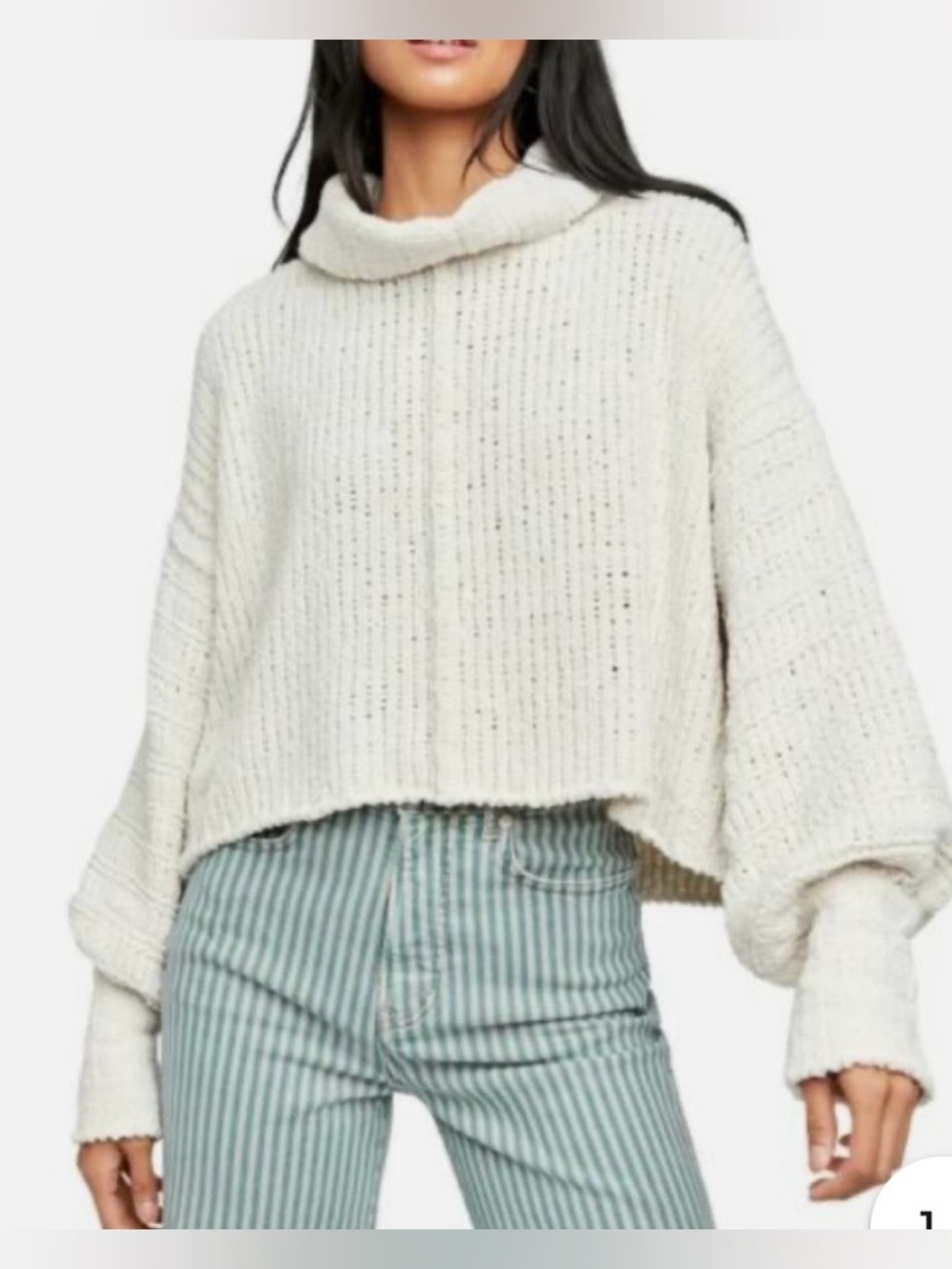 Free People Funnel-Neck Sweater